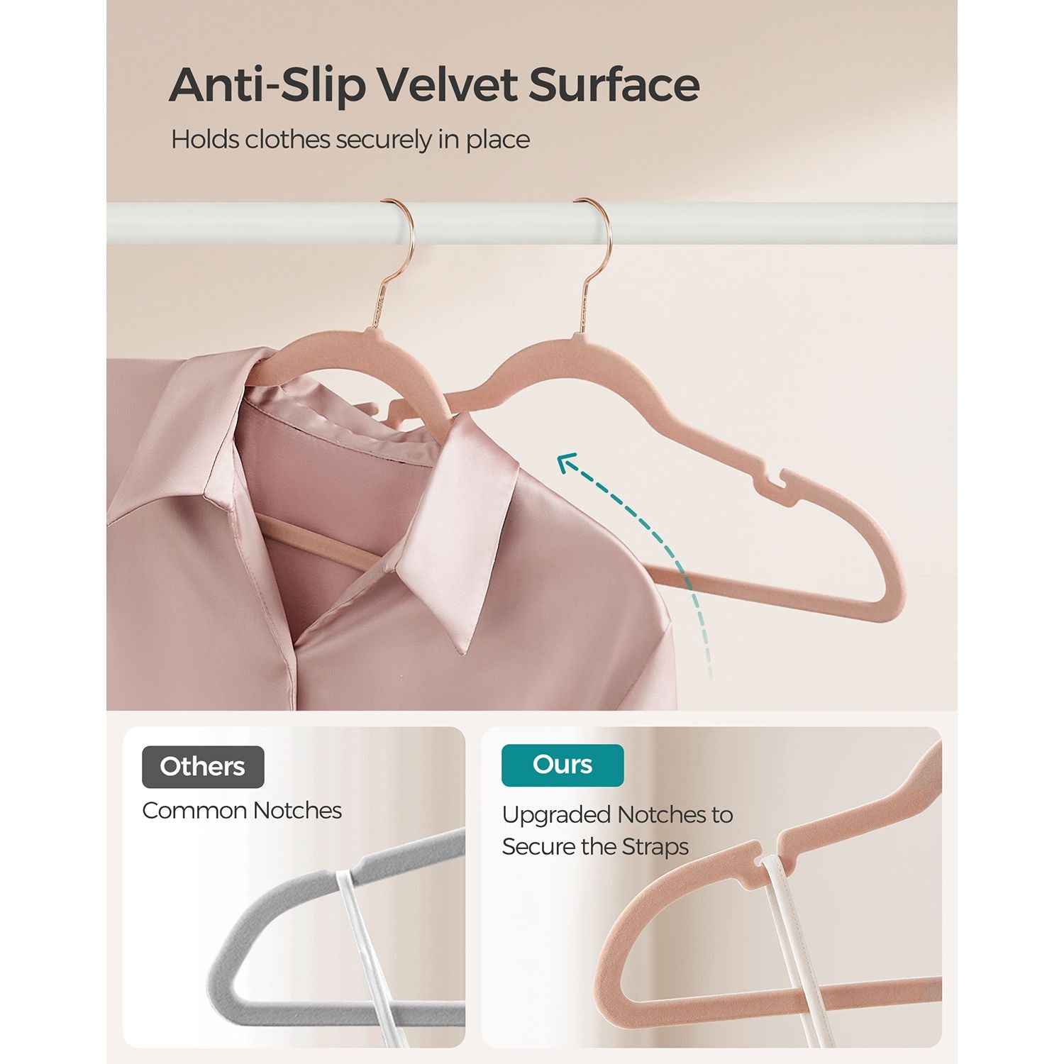 Velvet Hangers 50 Pack - HWLEXTRA 
