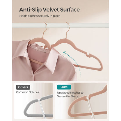 Velvet Hangers 50 Pack - HWLEXTRA 