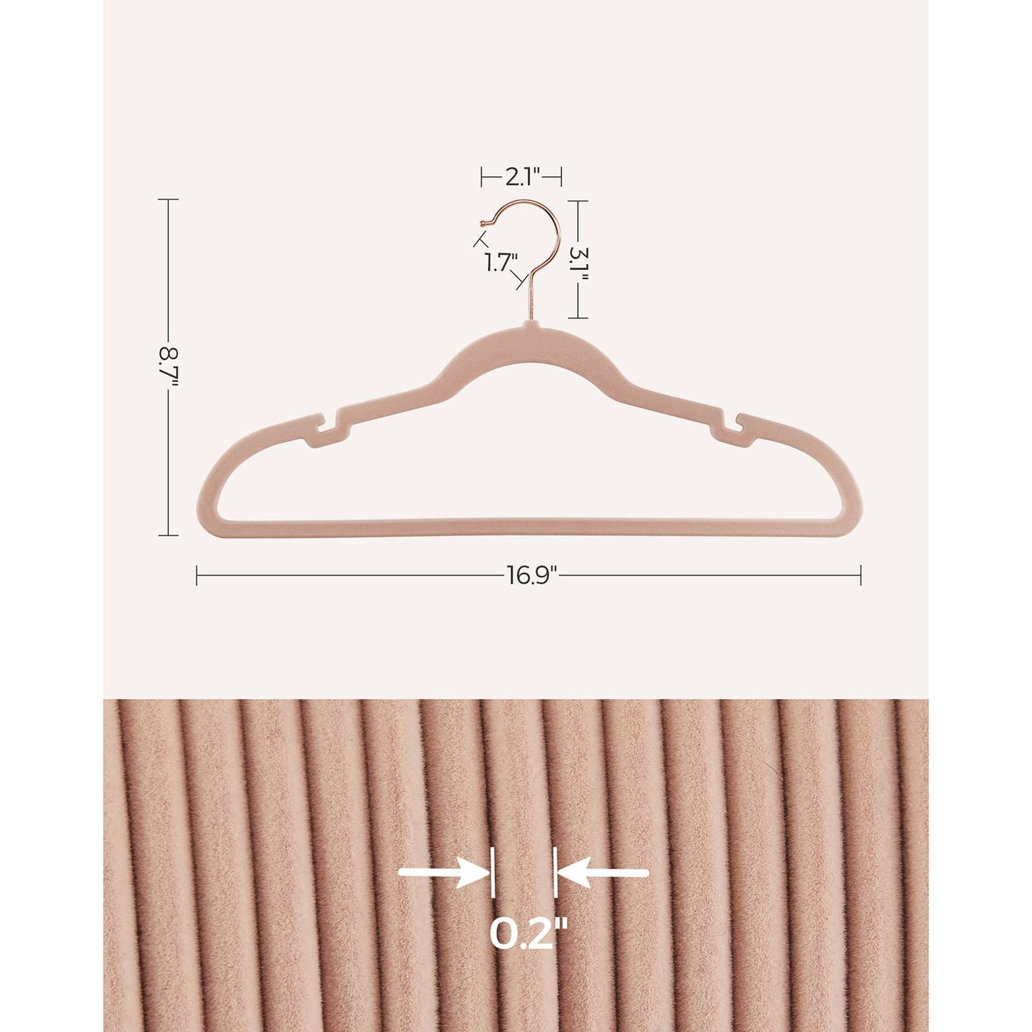 Velvet Hangers 50 Pack - HWLEXTRA 