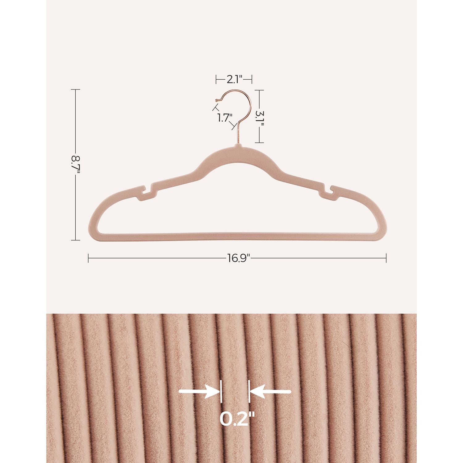 Velvet Hangers 50 Pack - HWLEXTRA 