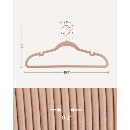 Velvet Hangers 50 Pack - HWLEXTRA 