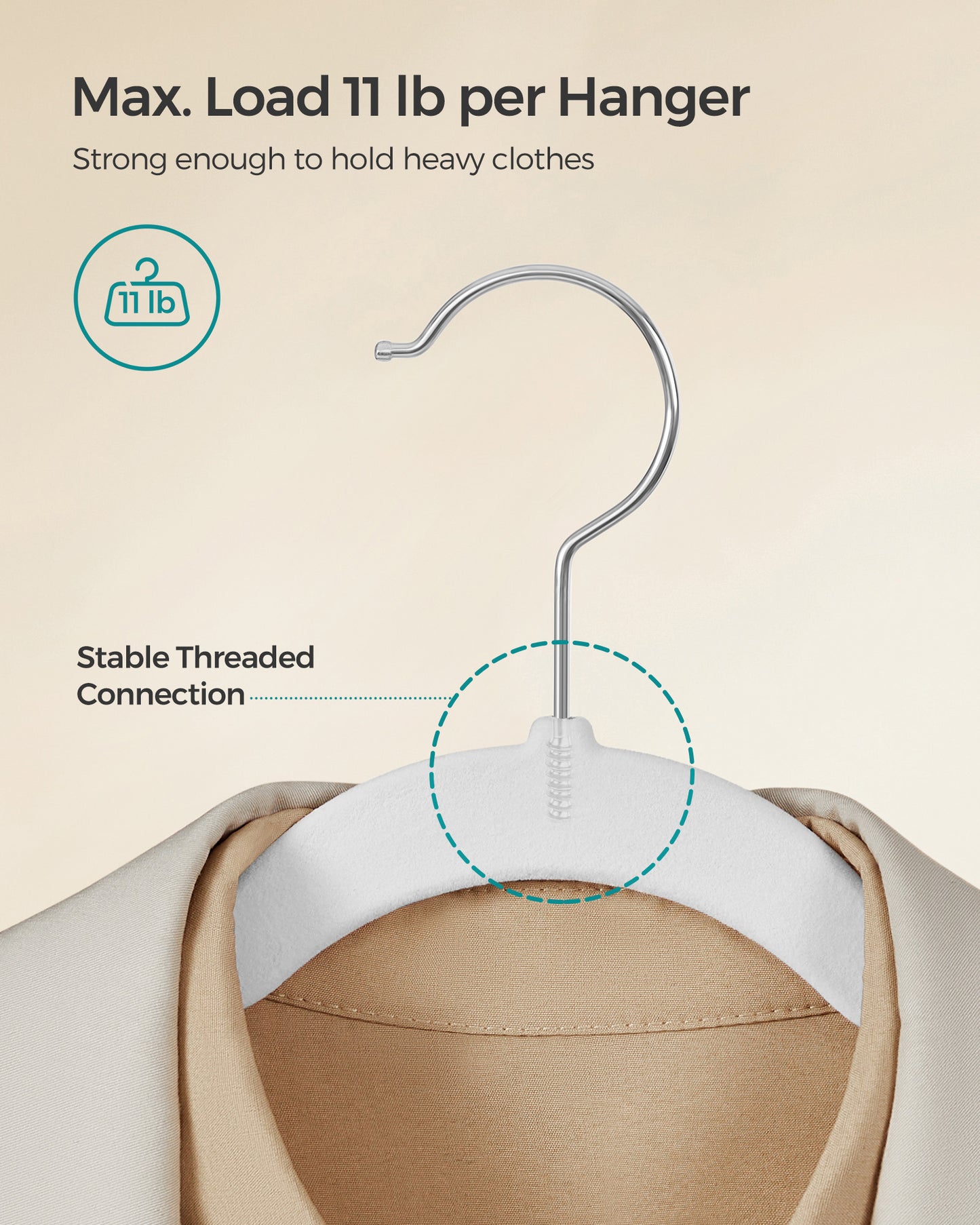 Velvet Hangers 60 Pack, Non-Slip Clothes Hangers