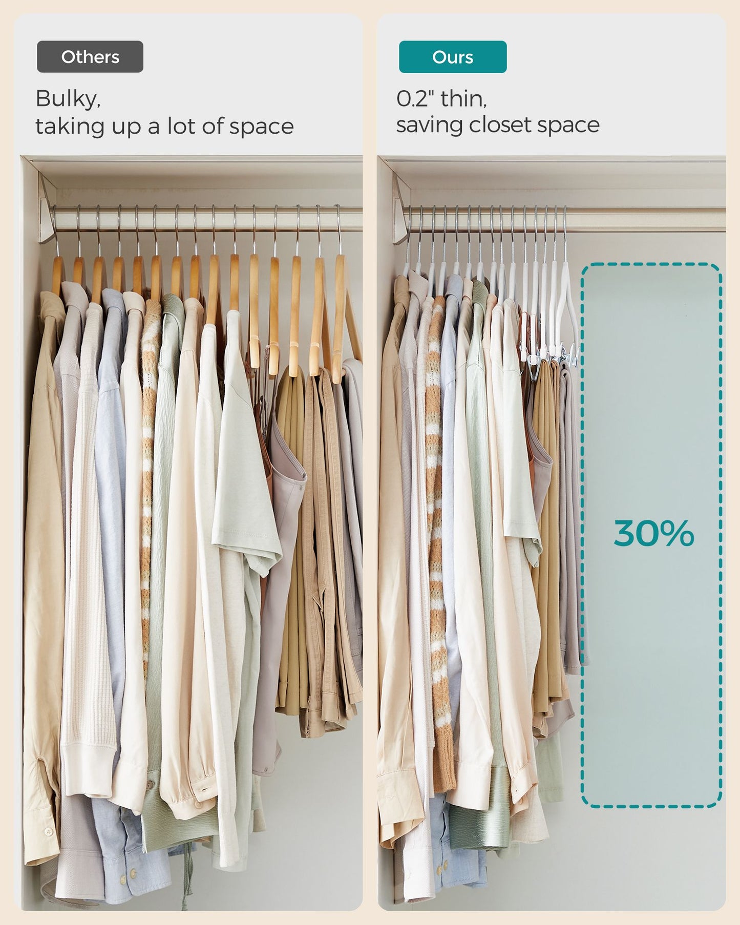 20-Pack Velvet Pants Hangers with Adjustable Clips - HWLEXTRA 