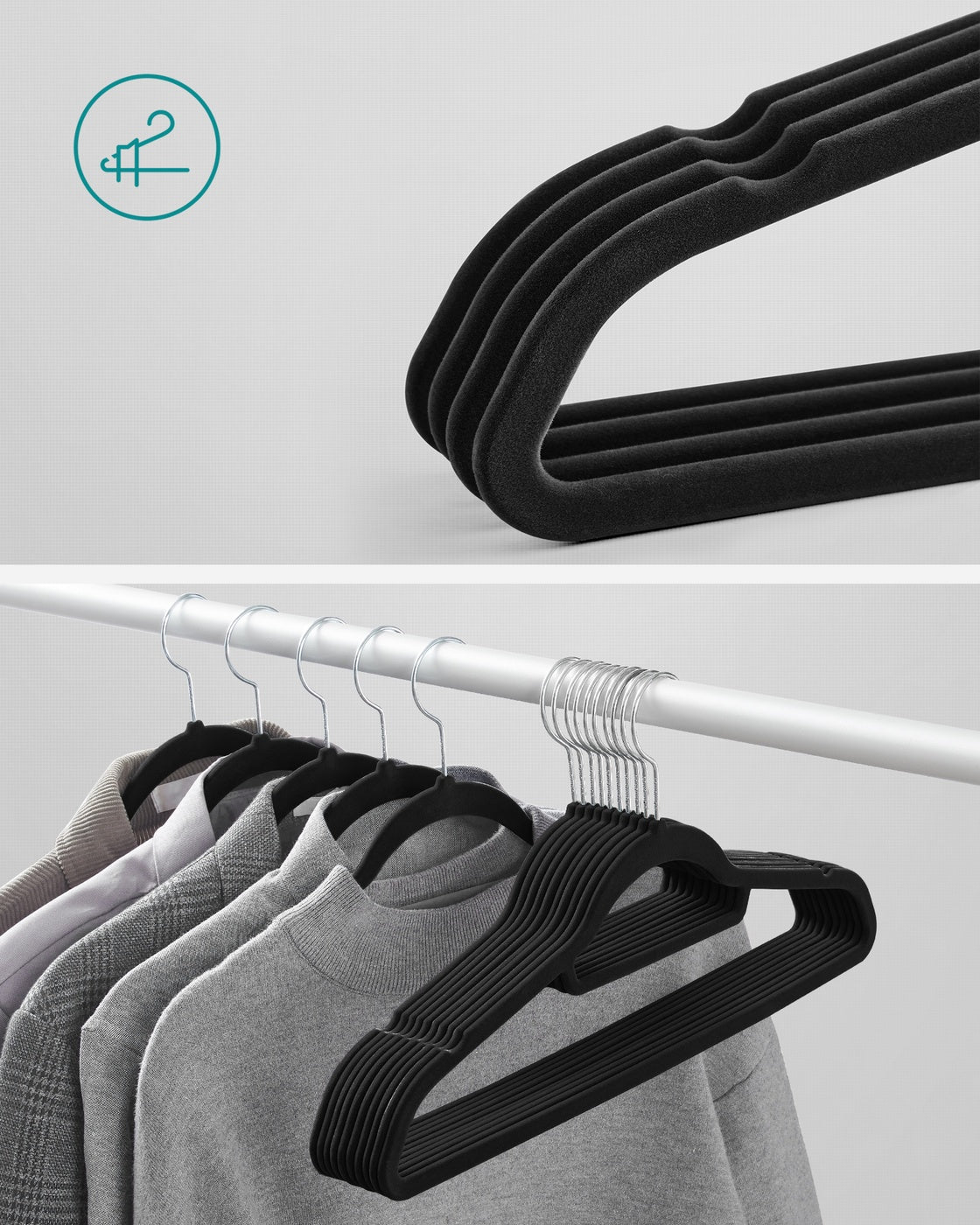 Ultra Thin Velvet Hangers - image 3