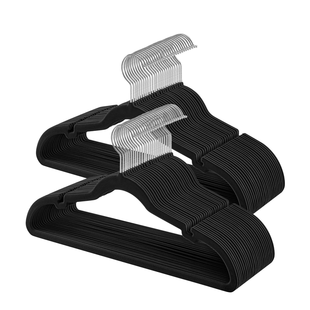 Velvet Hangers 50 Pack, Non-Slip Clothes Hangers, Suit Hangers with Shoulder Notches