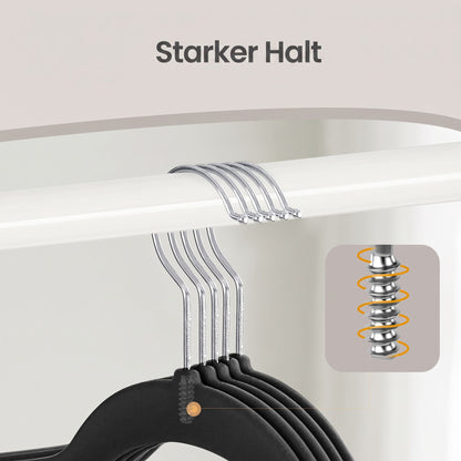 Velvet Hangers 50 Pack, Non-Slip Clothes Hangers, Suit Hangers with Shoulder Notches