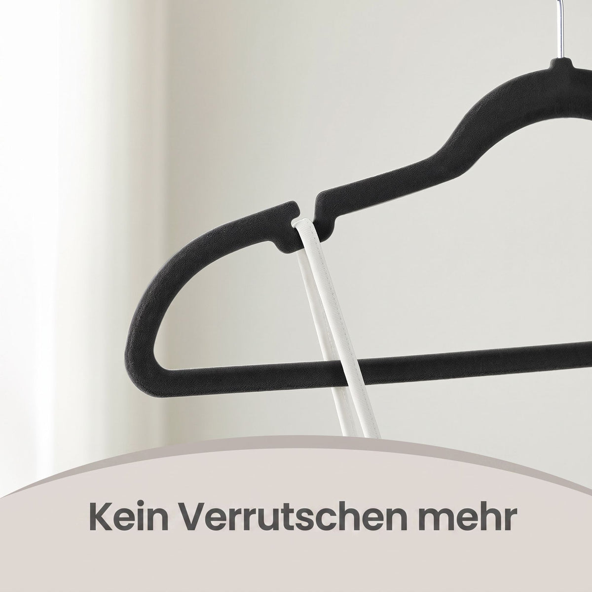 Velvet Hangers 50 Pack, Non-Slip Clothes Hangers, Suit Hangers with Shoulder Notches