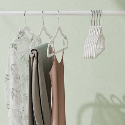White velvet hangers, 50 pack