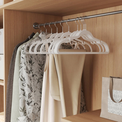 Velvet Hangers 50 Pack, Non-Slip Clothes Hangers, Suit Hangers with Shoulder Notches
