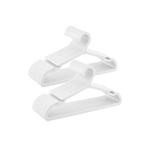 Plastic Hangers with Wide Shoulder Notches Pack of 50