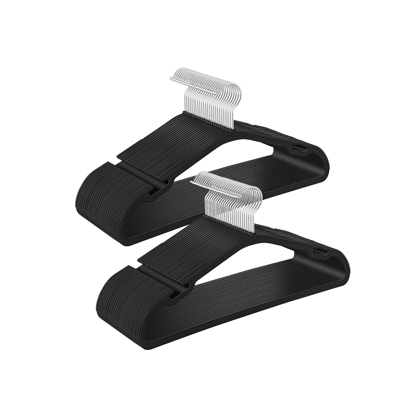 Heavy-Duty Plastic Clothes Hangers 50 Pack