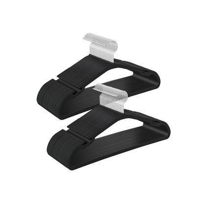 Heavy-Duty Plastic Clothes Hangers 50 Pack