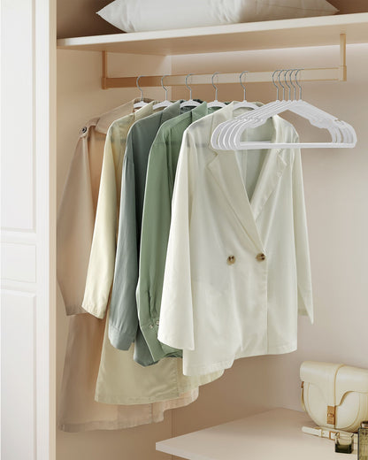 Heavy-Duty Plastic Clothes Hangers 50 Pack