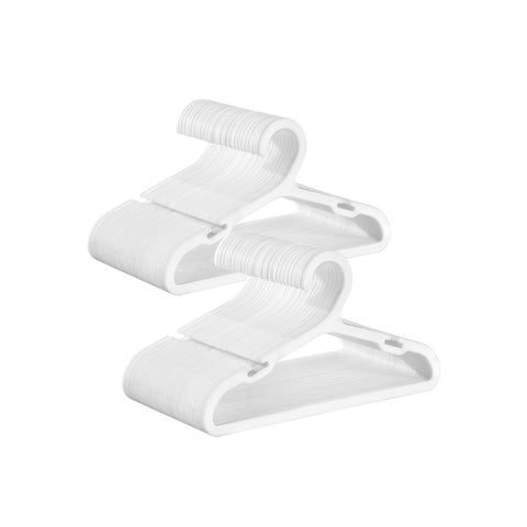 Baby Hangers 100 Pack 11 x 6.1 Inches Non-Slip Cloud White