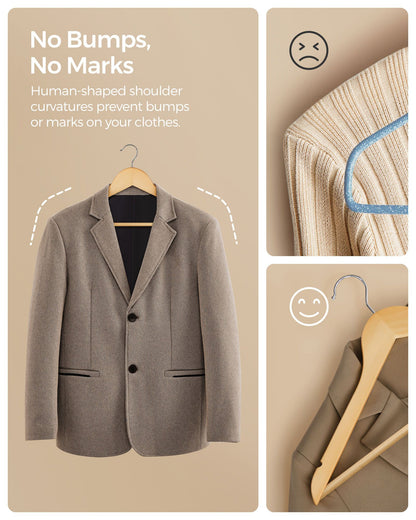 Perchas para Abrigos de Madera