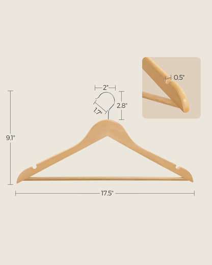 Perchas para Abrigos de Madera