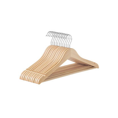 12-Pack Wooden Coat Hangers - HWLEXTRA 
