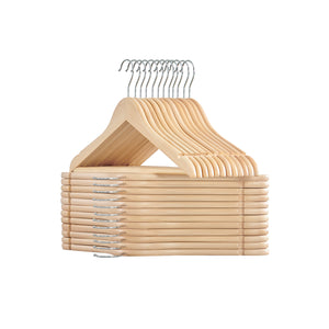 24-Pack Wooden Coat Hangers