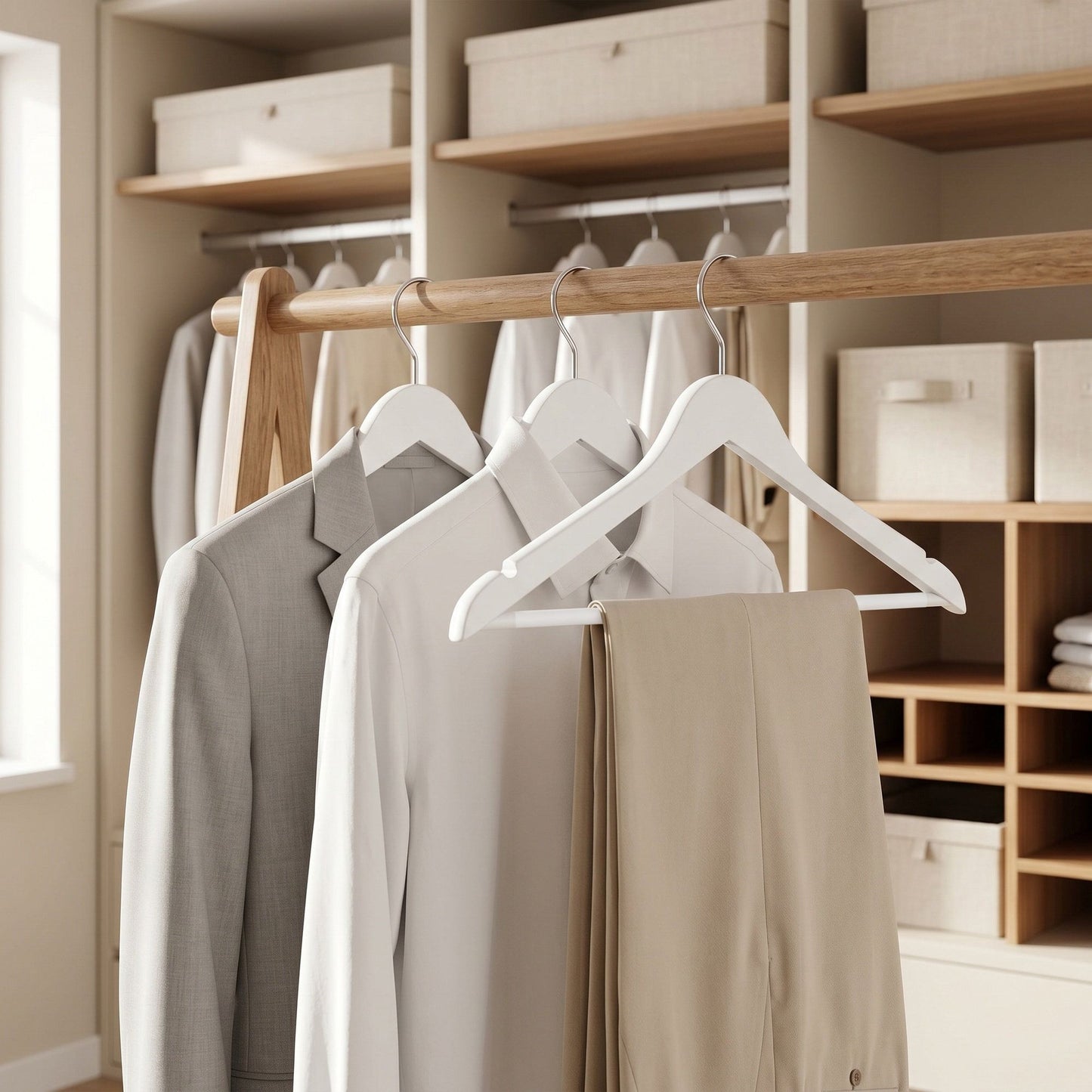 Wooden Hangers, Set of 20, Coat Hangers - image 5