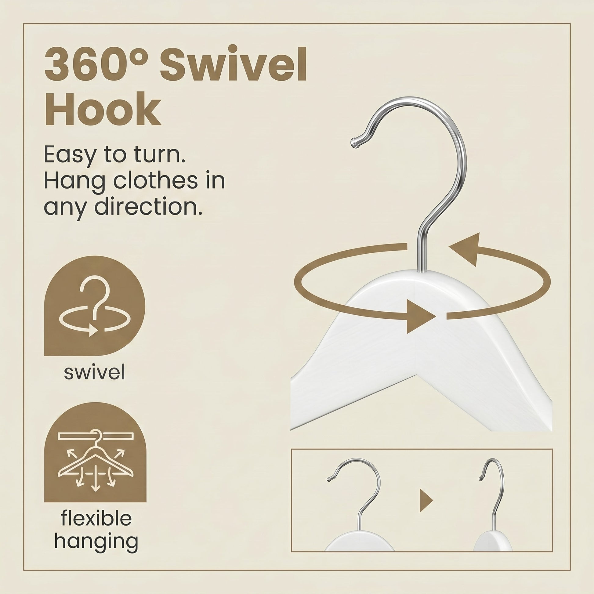 Wooden Hangers, Set of 20, Coat Hangers - image 7