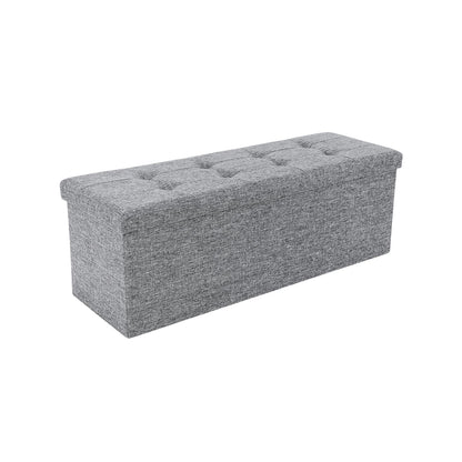 Folding Storage Ottoman - image 2