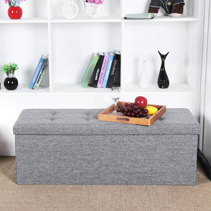 Folding Storage Ottoman - image 4