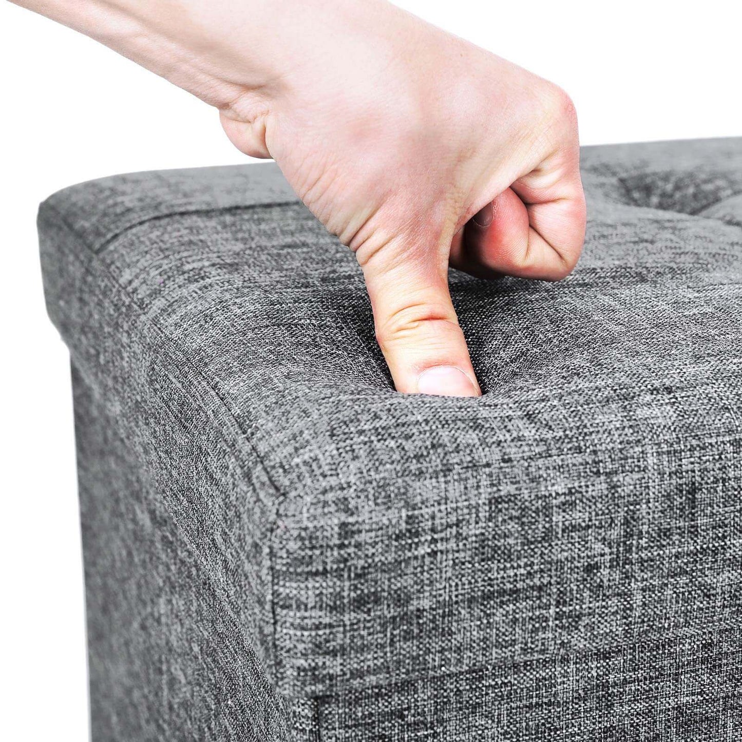 Folding Storage Ottoman - image 6