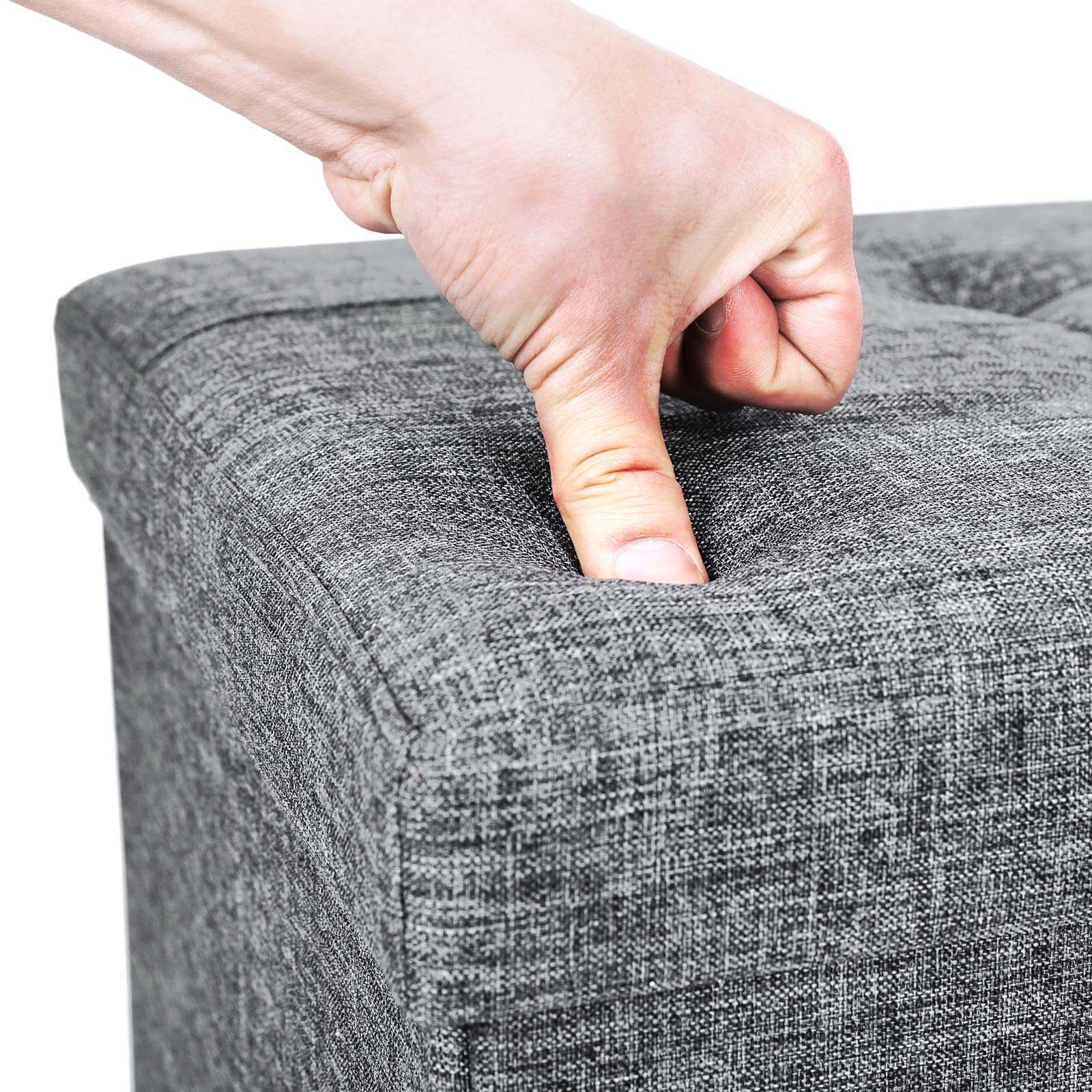 Folding Storage Ottoman - image 6