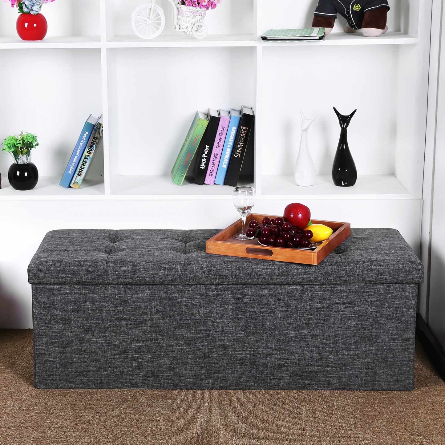 Folding Storage Ottoman - image 12