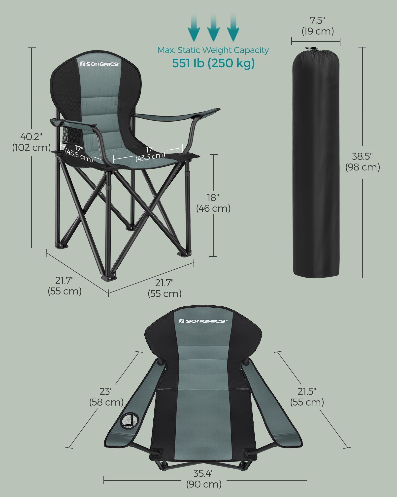 Folding Camping Chair with Cup Holder - image 27