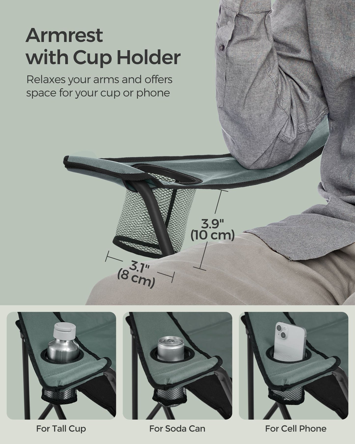 Folding Camping Chair with Cup Holder - image 28