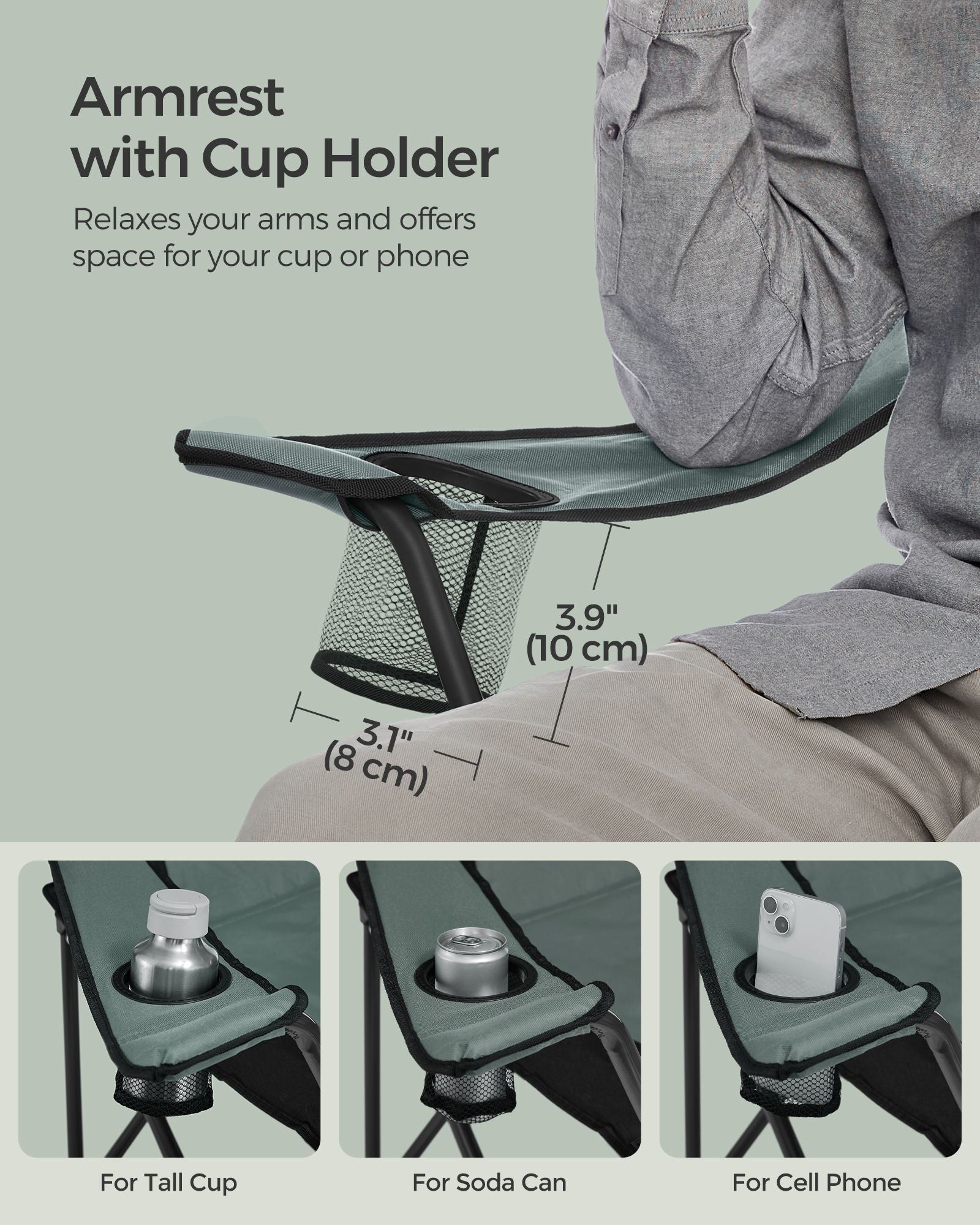 Folding Camping Chair with Cup Holder - image 28