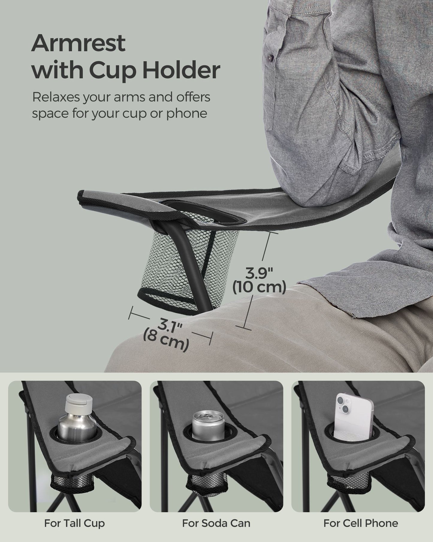 Folding Camping Chair with Cup Holder - image 36