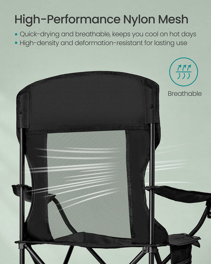 Foldable Sports Chairs Set of 2 - HWLEXTRA 