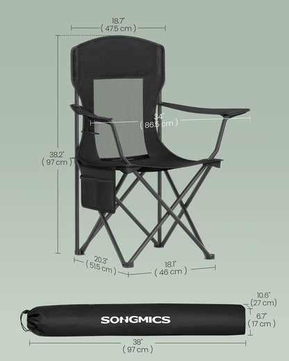 Foldable Sports Chairs Set of 2 - HWLEXTRA 