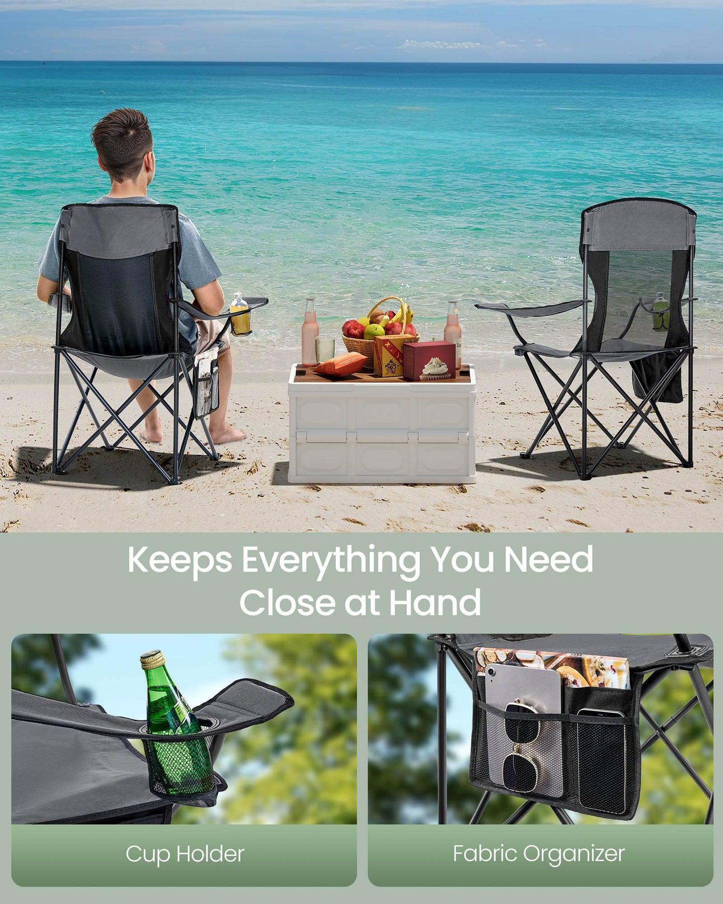 Camping Chairs Set of 2