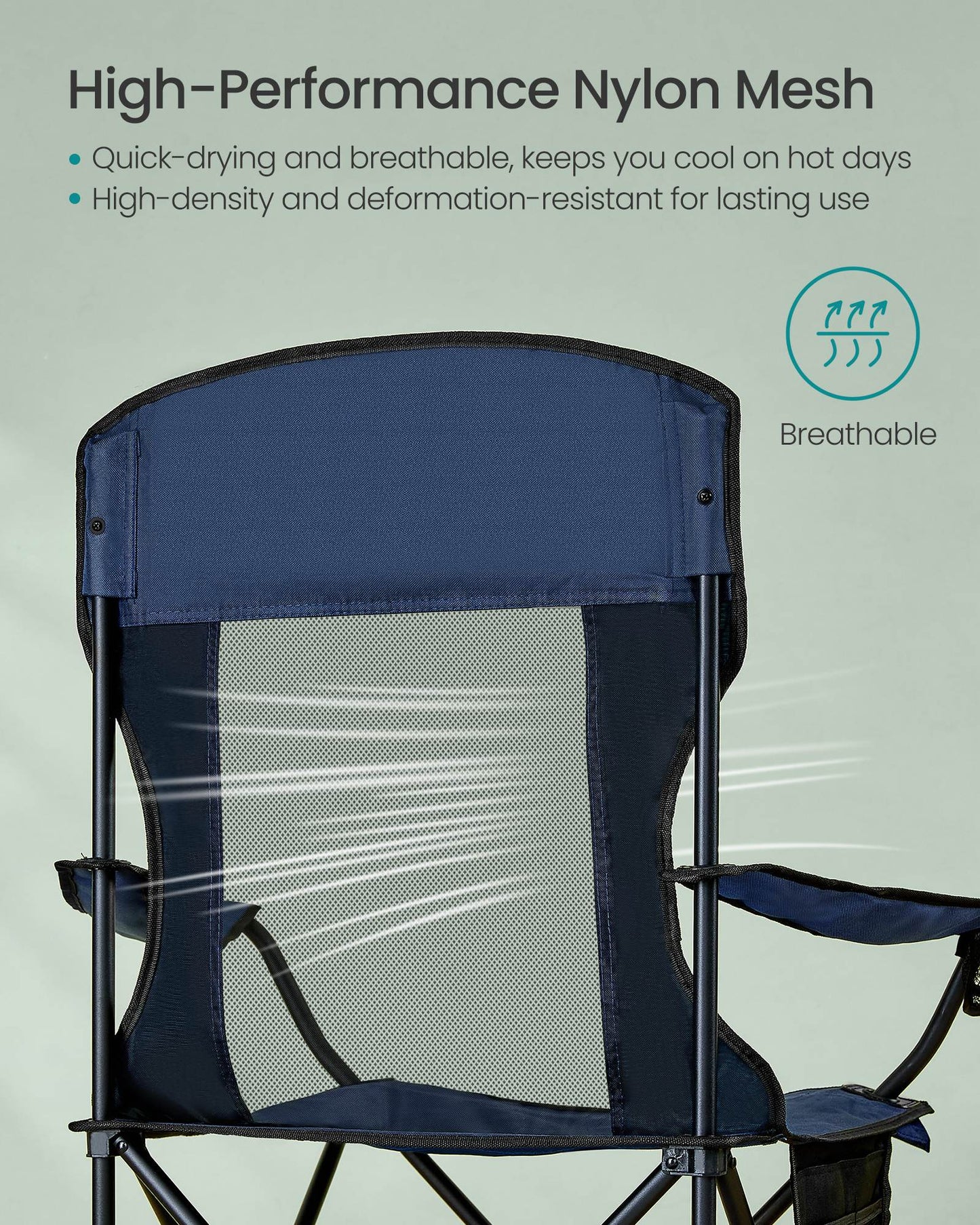 Foldable Sports Chairs Set of 2 - HWLEXTRA 