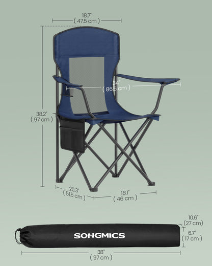 Foldable Sports Chairs Set of 2 - HWLEXTRA 