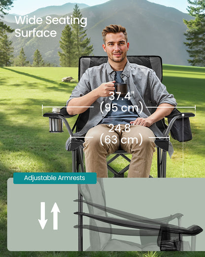 Camping Chair with Foam Padding, Foldable - HWLEXTRA 