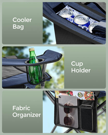 Camping Chair with Foam Padding, Foldable - HWLEXTRA 