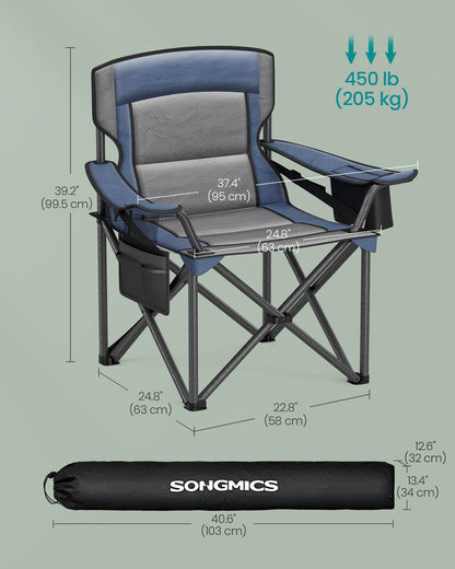 Camping Chair with Foam Padding, Foldable - HWLEXTRA 