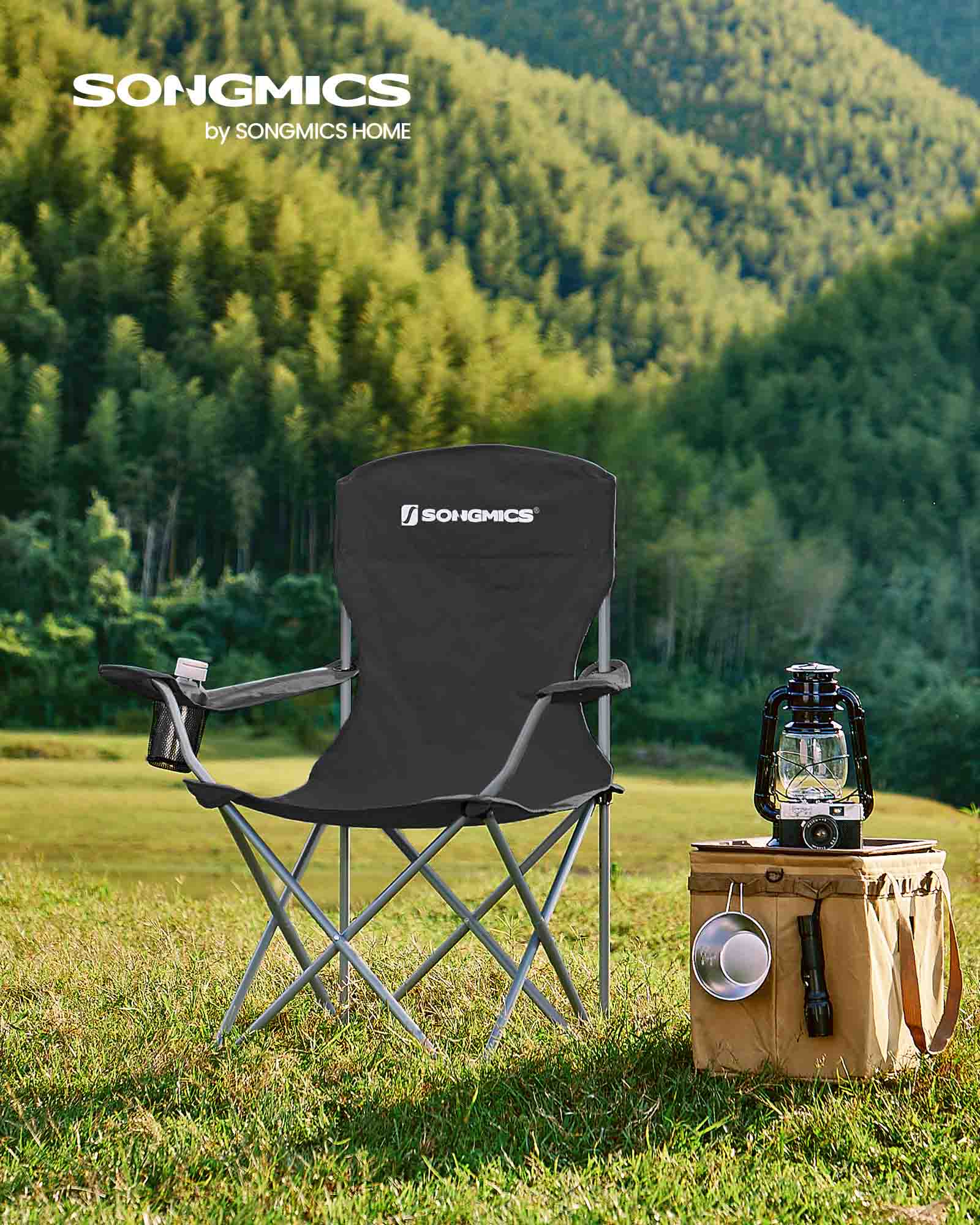 Set of 2 Folding Camping Chairs - image 2