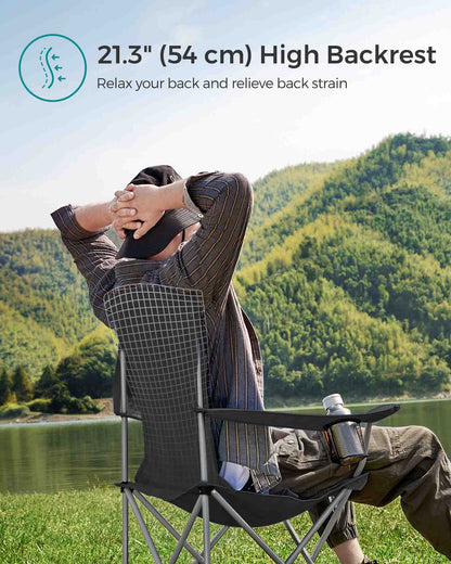 Set of 2 Folding Camping Chairs - image 3