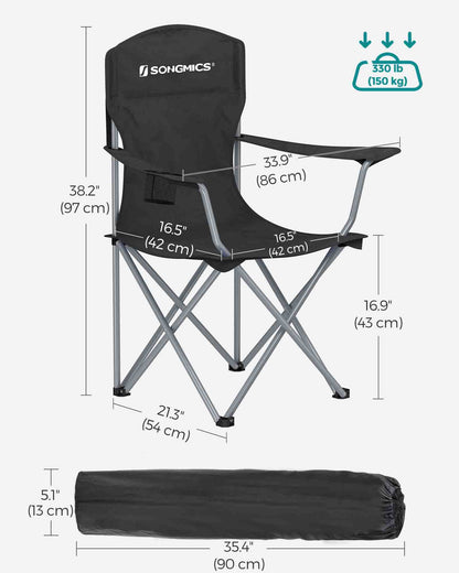 Set of 2 Folding Camping Chairs - image 7