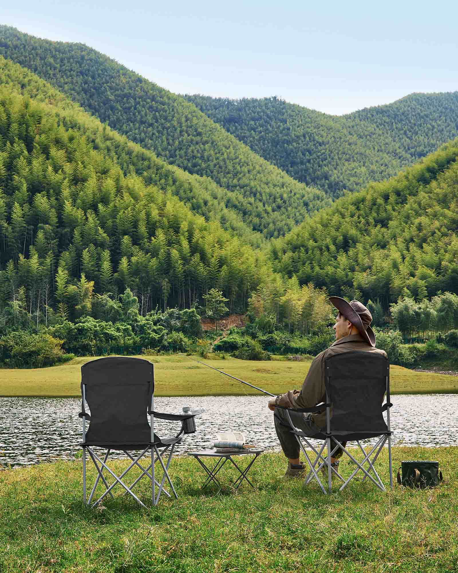 Set of 2 Folding Camping Chairs - image 8