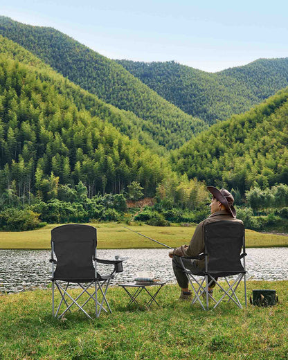 Set of 2 Folding Camping Chairs - image 8