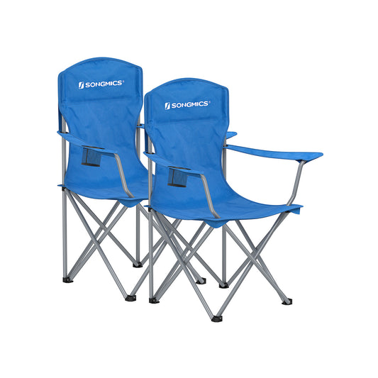 Set of 2 Folding Camping Chairs - HWLEXTRA 
