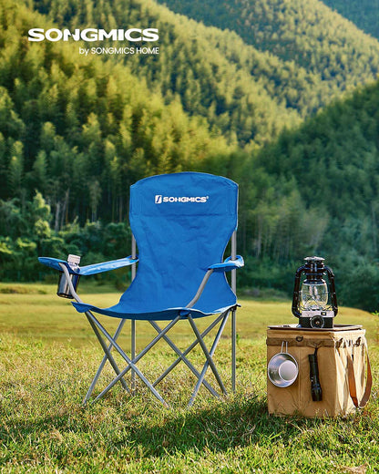 Set of 2 Folding Camping Chairs - HWLEXTRA 