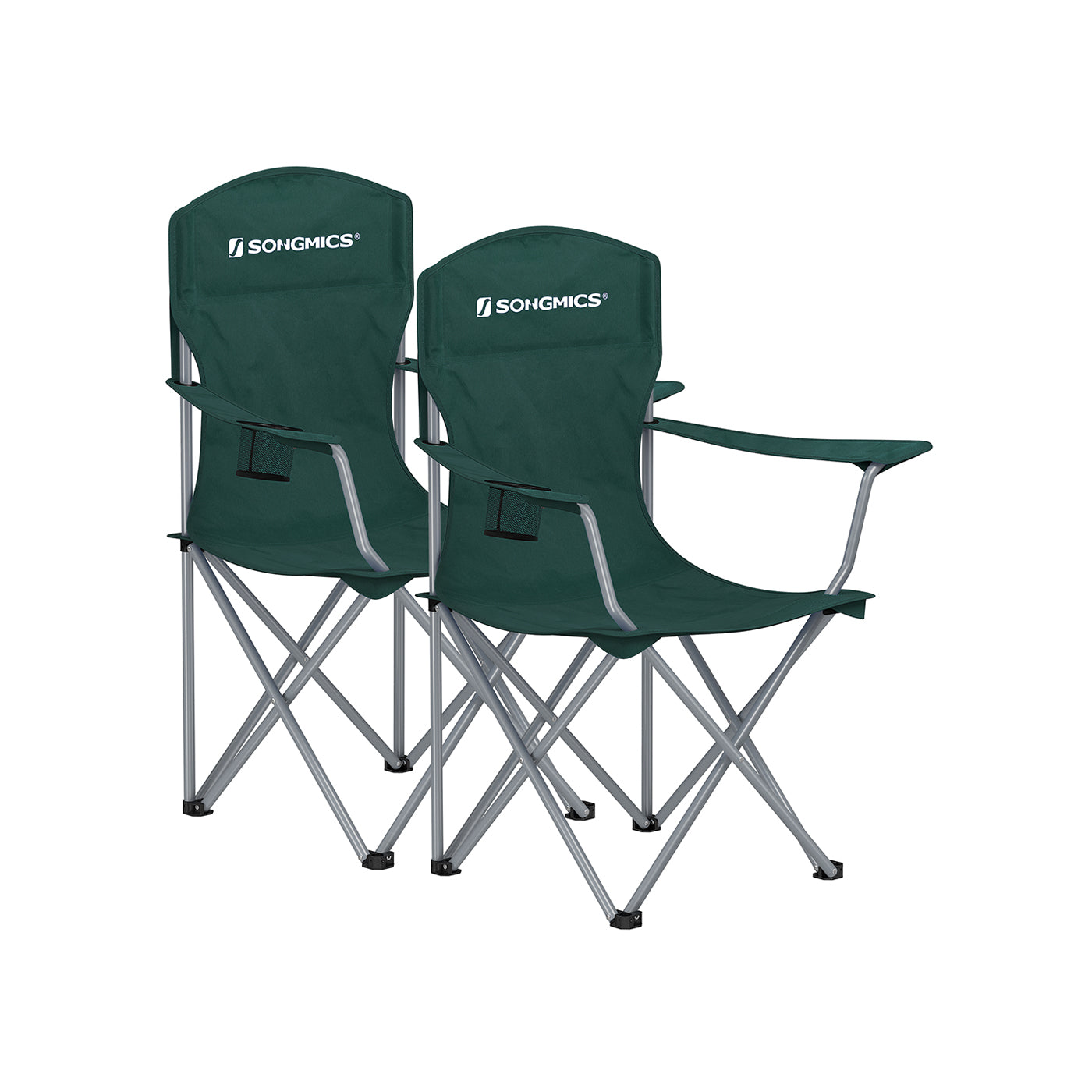 Set of 2 Folding Camping Chairs - HWLEXTRA 