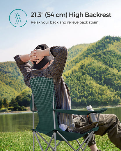 Set of 2 Folding Camping Chairs - HWLEXTRA 